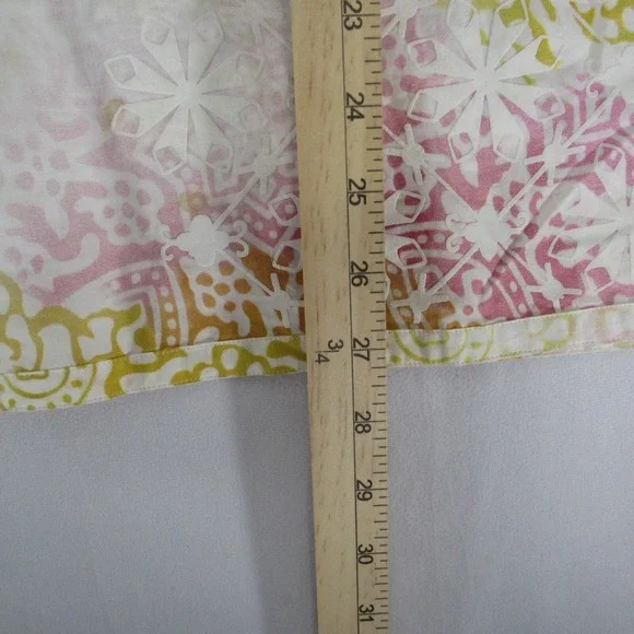 Robert‎ Graham Tunic Top Womens Size XL Blouse Paisley Embroidered Split Neck - Picture 4 of 8